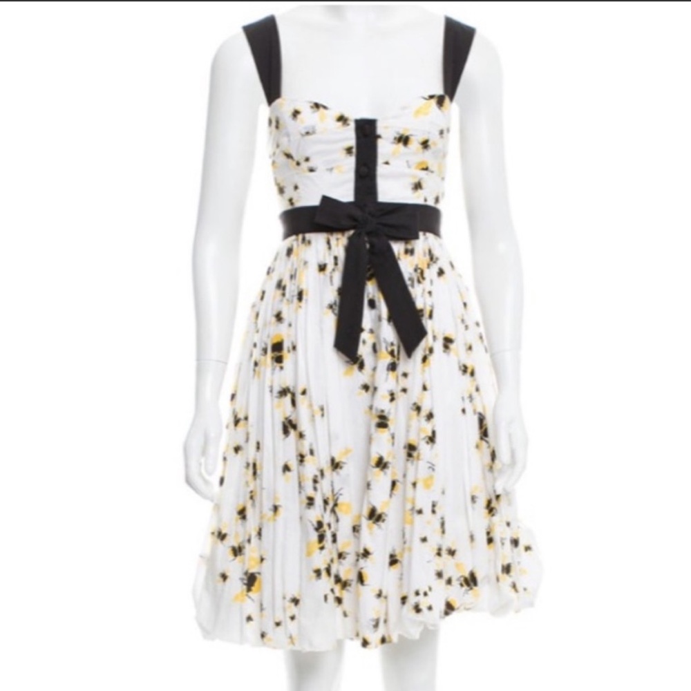 NWOT Diane Von Furstenberg Carson Bumblebee Sundress - Picture 2 of 11